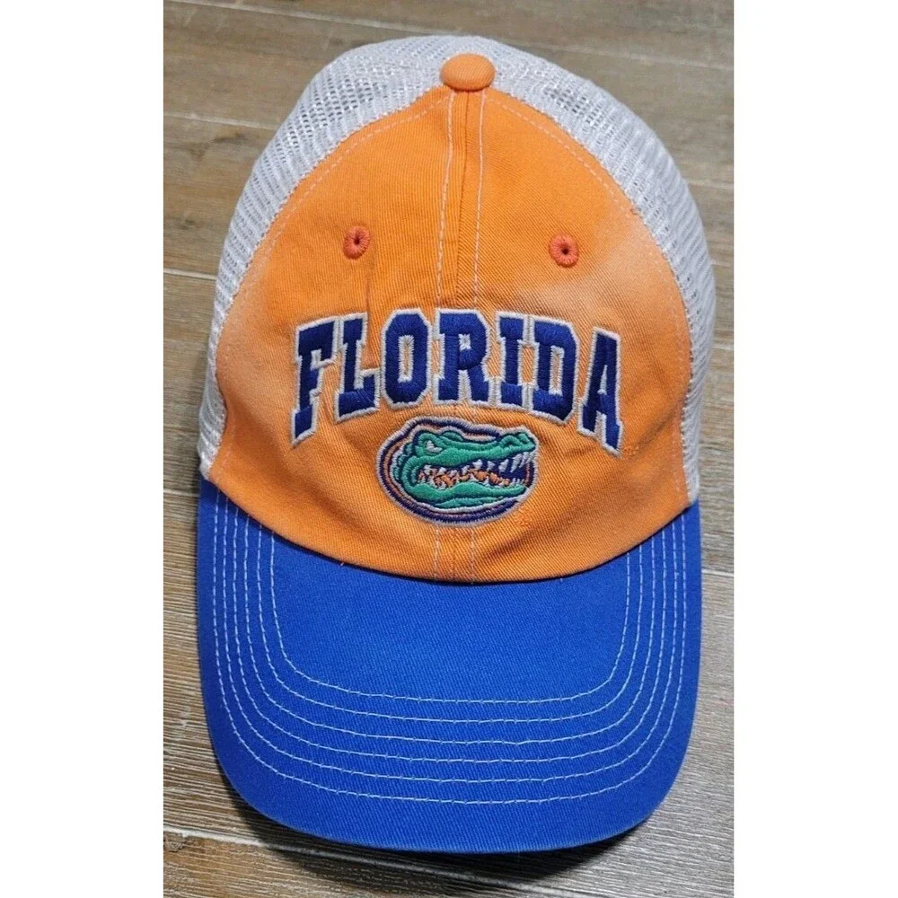Florida Gators Truckers Hat Mesh Snapback Orange White Blue UF Captivating NCAA